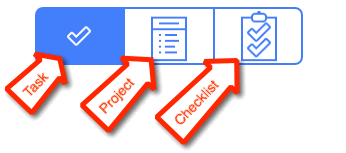 Todo 7 icons for Task, Project, and Checklist